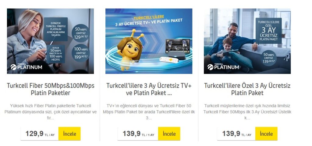 Turkcell Superonline Evde İnternet Kampanyaları Paketleri